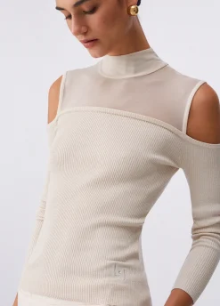 Maglia con inserti in mesh