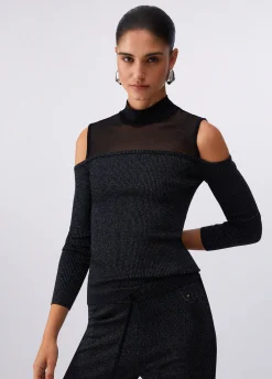 Maglia con inserti in mesh
