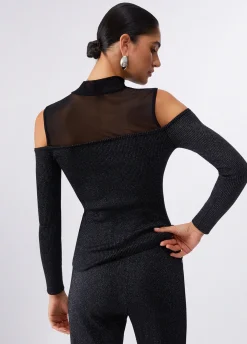 Maglia con inserti in mesh