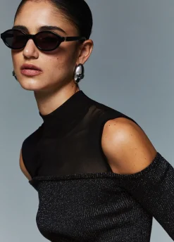 Maglia con inserti in mesh