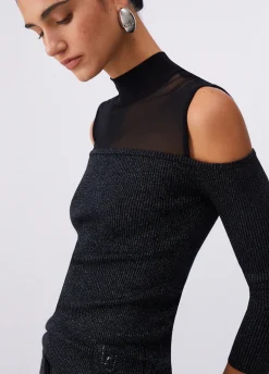 Maglia con inserti in mesh