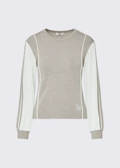 Maglia con inserto in georgette