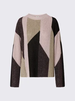 Maglia con intarsi lamé