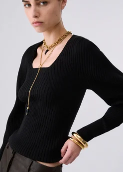 Maglia con maniche balloon