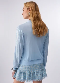 Maglia con paillettes