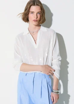 Maglia con paillettes