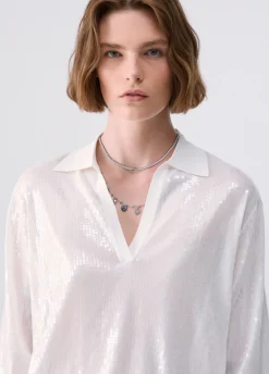 Maglia con paillettes