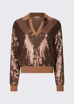 Maglia con paillettes