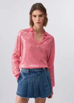 Maglia con paillettes