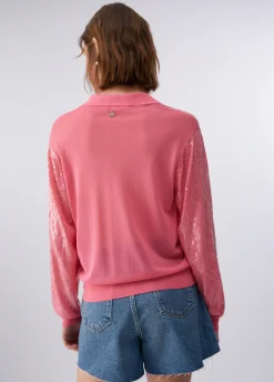 Maglia con paillettes