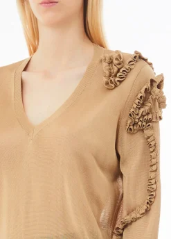 Maglia con rouches