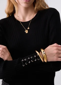 Maglia con stringhe
