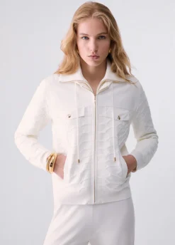 Maglia con zip e cappuccio