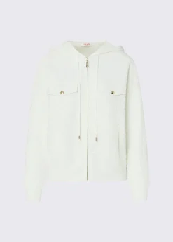 Maglia con zip e cappuccio
