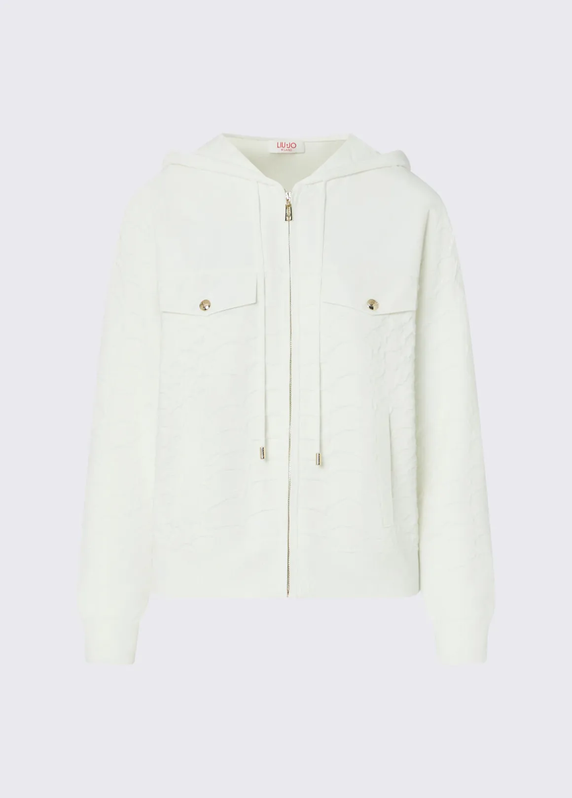 Maglia con zip e cappuccio