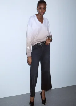Maglia dégradé con paillettes
