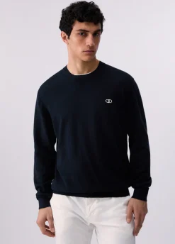 Maglia in cotone e cashmere