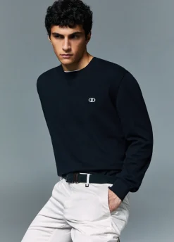 Maglia in cotone e cashmere