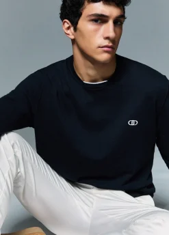 Maglia in cotone e cashmere