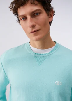 Maglia in cotone e cashmere