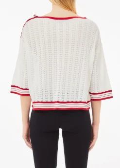 Maglia in cotone e cashmere