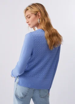 Maglia in lana a trecce