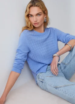 Maglia in lana a trecce
