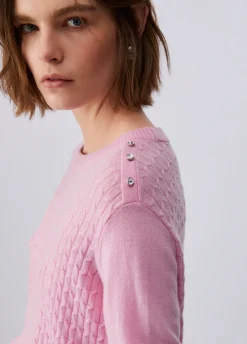 Maglia in lana a trecce