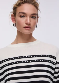 Maglia in lana con borchie