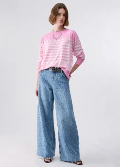 Maglia in lana con borchie