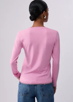 Maglia scollo a V con spacchetti