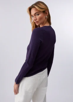 Maglia scollo a V con spacchetti