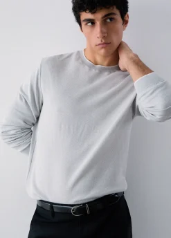 Maglia vanisé in misto seta