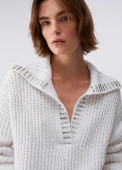 Maglione con strass