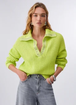 Maglione con strass