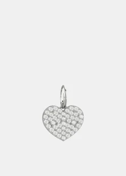 Medaglietta cuore con strass
