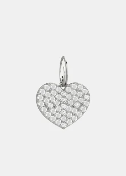 Medaglietta cuore con strass