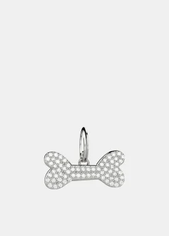 Medaglietta osso con strass