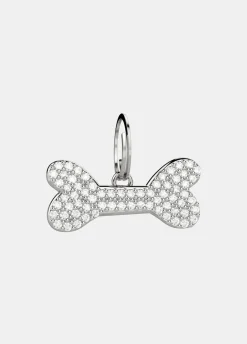 Medaglietta osso con strass