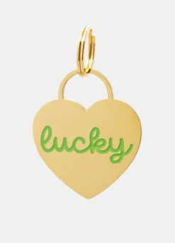 Medagliette cuore stampa Lucky