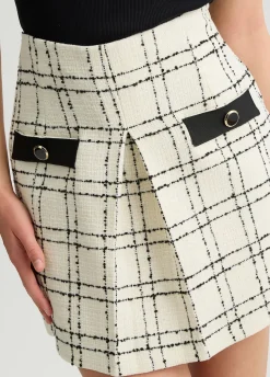 Minigonna bouclé lurex®