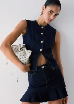 Minigonna in denim