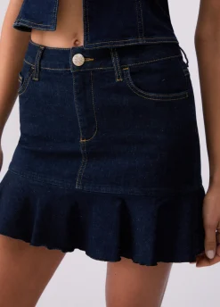 Minigonna in denim