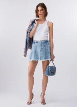 Minigonna in denim