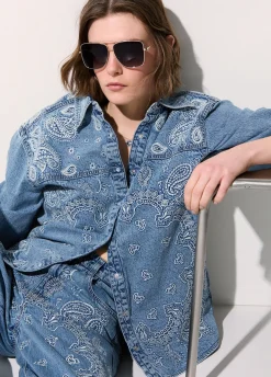 Occhiali da sole aviator oversize