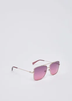 Occhiali da sole aviator oversize