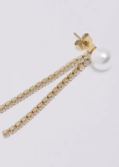 Orecchini pendenti con strass