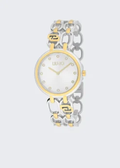 Orologio bicolor in acciaio