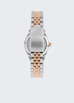 Orologio bicolor in acciaio