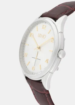 Orologio con cinturino in pelle